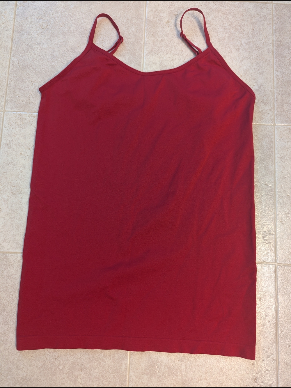 Women's Red Spaghetti Strap Cami Top